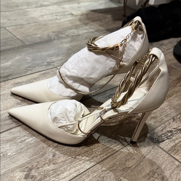 Jimmy Choo Ivory Strappy Heels - Picture 4 of 7